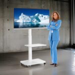 TV Standaard Verrijdbaar Wit TV Standaard Verrijdbaar Wit | Stralex Jebus