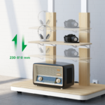 XTRARM TV standaard Elite XTRARM TV standaard Duolite elektrisch wit/beuken
