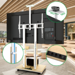 XTRARM TV standaard Elite XTRARM TV standaard Duolite elektrisch wit/beuken