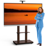 XTRARM TV standaard Elite XTRARM TV standaard Duolite elektrisch zwart/walnoot