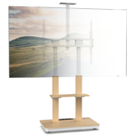 XTRARM TV standaard Elite XTRARM TV standaard Duolite manueel wit/beuken