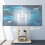 XTRARM TV standaard Elite XTRARM TV standaard Duolite manueel wit/beuken