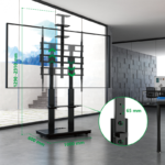 XTRARM TV standaard Elite XTRARM TV standaard Duolite manueel zwart