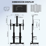 XTRARM TV standaard Elite XTRARM TV standaard Duolite manueel zwart