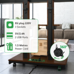 XTRARM TV standaard Elite XTRARM TV standaard Duolite manueel zwart/walnoot