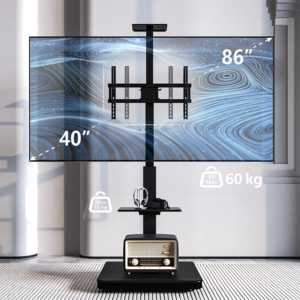 XTRARM Elektrische TV standaard XTRARM TV standaard Elite elektrisch zwart