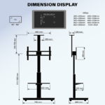 XTRARM TV standaard Elite XTRARM TV standaard Elite elektrisch wit/beuken