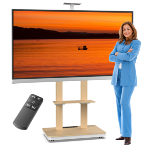 Stralex TV standaard Duolite elektrisch wit/beuken
