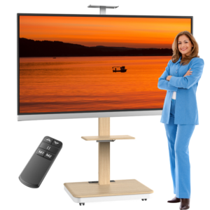 Stralex TV standaard Elite elektrisch wit/beuken