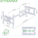 XTRARM Ferrom TV beugel XTRARM Ferrom TV beugel draai- en kantelbaar 120 cm (kopie)