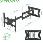 XTRARM Ferrom TV beugel draai- en kantelbaar 120 cm