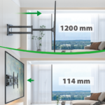 XTRARM Ferrom TV beugel draai- en kantelbaar 120 cm