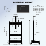 Stralex Premier Zwart | Elektrisch verstelbare TV Standaard (kopie)