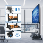 Stralex Premier Zwart Walnoot | Elektrisch verstelbare TV Standaard (kopie)