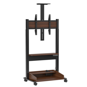 Stralex Premier Zwart Walnoot | Elektrisch verstelbare TV Standaard