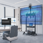 Stralex Premier Zwart Walnoot | Elektrisch verstelbare TV Standaard (kopie)