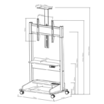 Stralex Premier Zwart | Elektrisch verstelbare TV Standaard (kopie)