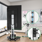 Stralex Exo 100 Zilver | TV Standaard met Stopcontact & USB