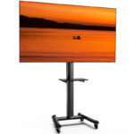 Stralex Exo 500 Zwart | TV Standaard met Stopcontact & USB