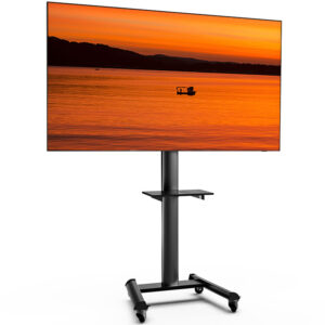 Stralex Exo 500 Zwart | TV Standaard met Stopcontact & USB