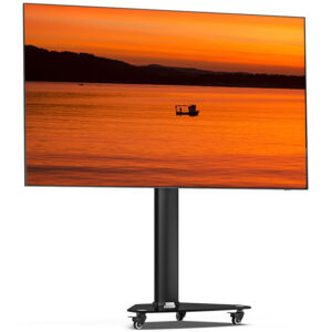 Stralex Exo 100 Zwart | TV Standaard met Stopcontact & USB