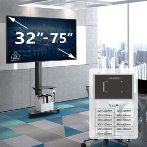 Stralex Exo 300 Zwart| TV Standaard met Stopcontact & USB (kopie)