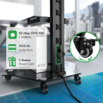 Stralex Exo 300 Zwart| TV Standaard met Stopcontact & USB (kopie)