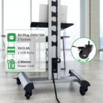 Stralex Exo 500 Zilver | TV Standaard met Stopcontact & USB